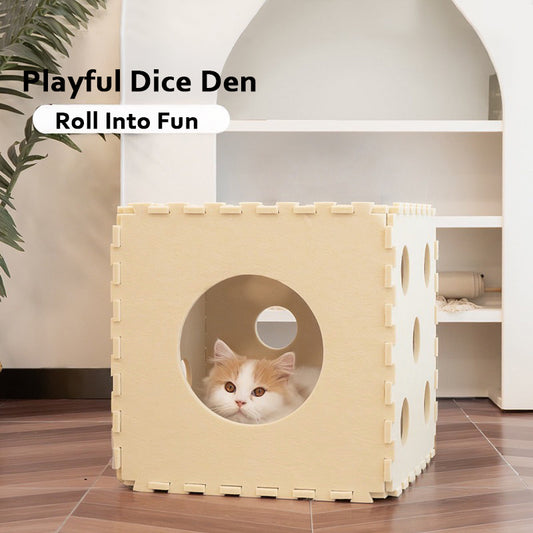 Fun Dice - shaped Cat Nest: A New Paradise for Cats' Play and Rest