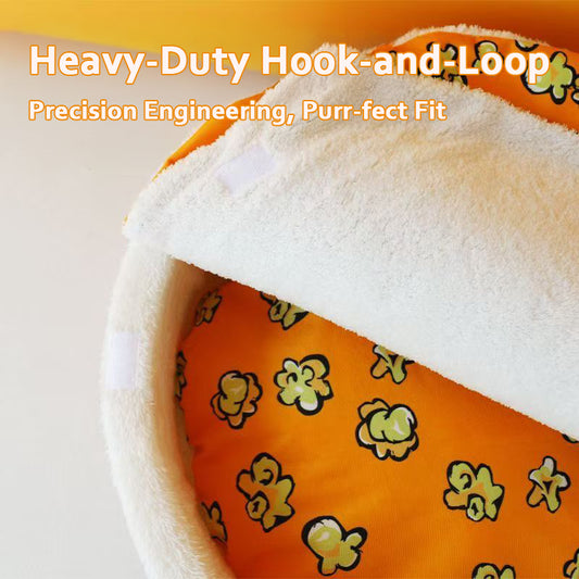 Popcorn Pet House: A Warm and Cozy Haven for Cats and Dogs in Winter