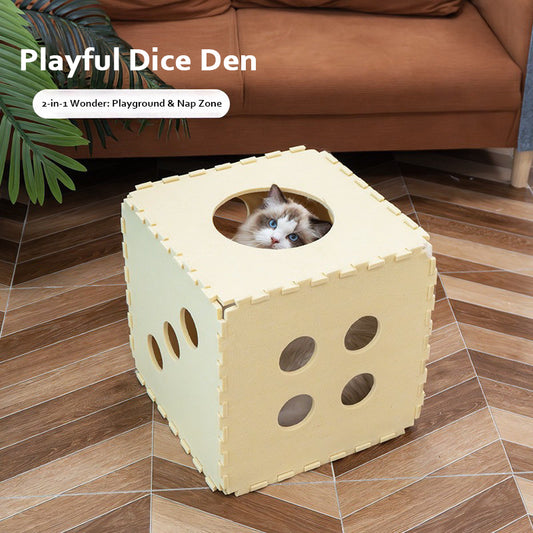 Fun Dice - shaped Cat Nest: A New Paradise for Cats' Play and Rest