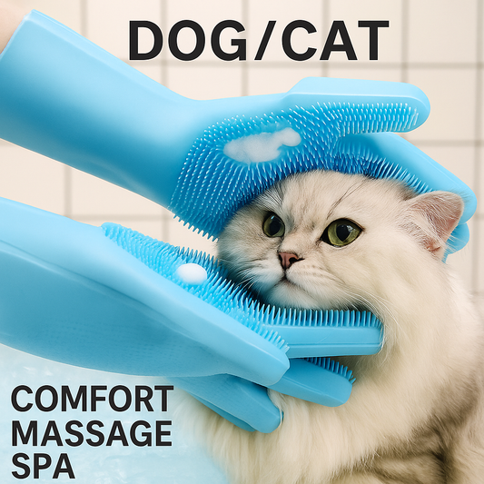 Pet Bathing Gloves - Turn Bath Time into Bonding Time