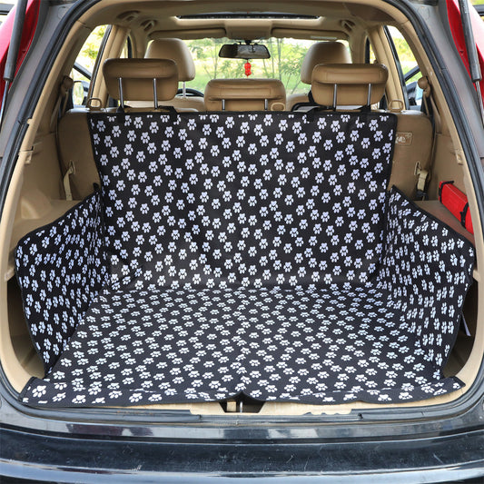 Paw - Print Car Trunk Pet Mat - Waterproof & Perfect for Pets